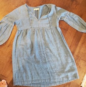 Madewell denim look dress